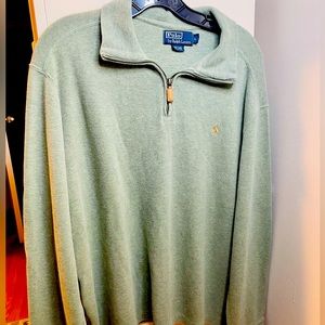 Sage green Ralph Lauren 1/4 zip pullover